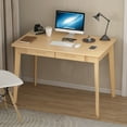 thumbnail image 1 of Home Office Desk Computer Desk, Writing Table with Drawers Study Workstation, Walnut, 39.4"*21.7", 1 of 7