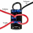 thumbnail image 7 of LIGHTED WHIP OZ-USA® On/Off Rocker Switch 5-Pin SPST Laser-Etch Blue LED Backlit for Truck UTV SUV Polaris RZR Can-Am  Marine Vessels, 7 of 7