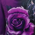 thumbnail image 5 of Blusa con hombros descubiertos y cuello en V de manga larga con estampado de flores a la moda para mujer Pompotops gfhjh22567, 5 of 5