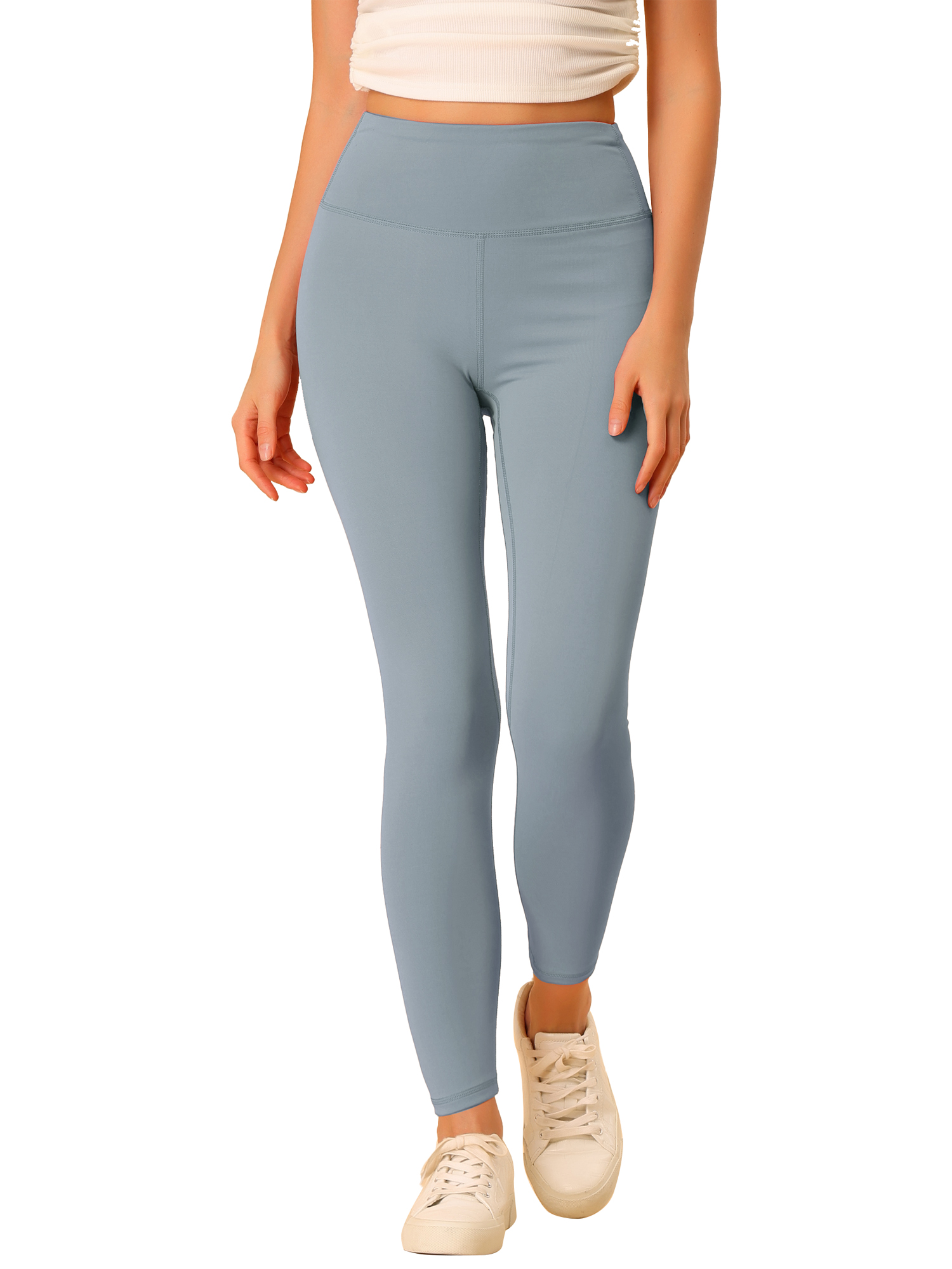 Allegra K Junior's Sports Leggings Elastic Waistband High Waist Gym Yoga Pants, Women's, Size: XS, Green