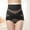 Black, variant on HUPOM Feminine Underwear For Men Girls Panties High Waist Activewear None Elastic Waist Black XL