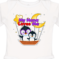 thumbnail image 4 of Inktastic My Nana Loves Me Penguin Boys or Girls Long Sleeve Baby Bodysuit, 4 of 5