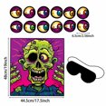 thumbnail image 3 of Less Than 5 Event & Party Pin The Eyeball On The Halloween Party Game Pin The Tail Games Halloween Party Game Poster with Eyeball Stickers and Blindfold for Kids Birthday Party, 3 of 7