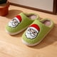 thumbnail image 4 of Lindas Pantuflas Peludas Navideñas Antideslizantes Papá Noel para Interior, 4 of 9