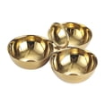 thumbnail image 4 of Cuencos de acero inoxidable para servir aperitivos, bandejas para servir comida, platos versátiles para aperitivos, fruteros para bares, barbacoas, Oro, 4 of 8
