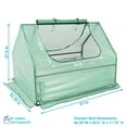 thumbnail image 5 of Sunnydaze 4' x 3' x 3' Outdoor Mini Greenhouse with Metal Raised Garden Bed, Green, 5 of 11