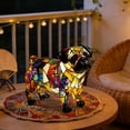 thumbnail image 6 of Darzheoy Stained Glass Dog Lamp, Dog Series Art Night Light, Stained Resin Tabletop Night Light, Pet Dog Themed LED Table Light, Fun Gift for Dogs Lovers, 6 of 6