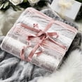 thumbnail image 5 of Ultra-Soft Poly Fur, Reversible Plush, All Season & Lightweight Fuzzy Blanket for Bed, Couch & Sofa, Zuri, King/Cal King Blush/Grey, 5 of 6