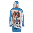 thumbnail image 2 of Happy Father's Day Best Cavalier King Charles Spaniel Cool Dad Ever All Over Print 3D Hooded Duffle Toggle Coat Dog Lover Gifts - 12007, 2 of 6
