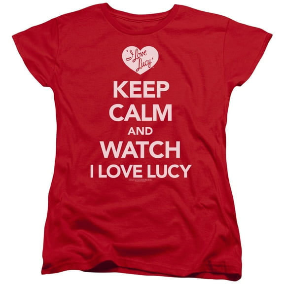 I Love Lucy - Keep Calm And Watch - Women's Short Sleeve Shirt - Medium