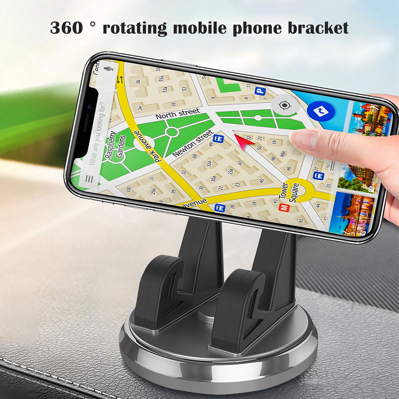 WANYNG Dashboard Phone Holder For Car Vertical Horizontal 360 Rotate