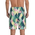 thumbnail image 2 of Yiaed Flamingo for Men's Soft Sleep Pajama Short Lounging Pajama Shorts-Large, 2 of 8