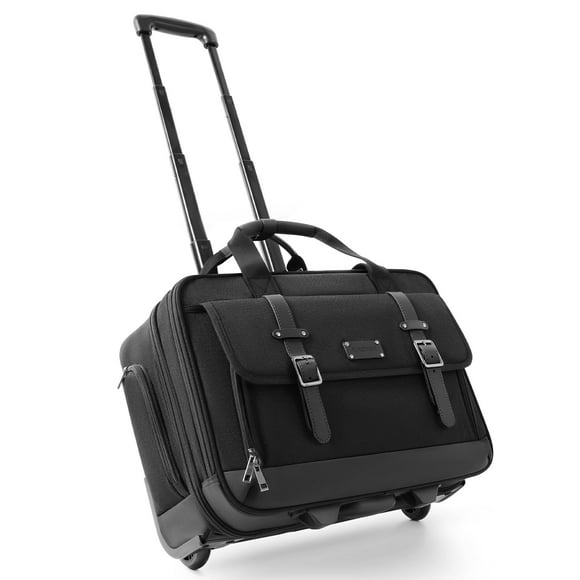 Rolling Laptop Bag, Briefcase for Men and Women, 17 Inch Computer Bag with Wheels Underseat Carry on Luggage, Laptop Briefcase Case for Work, Travel,