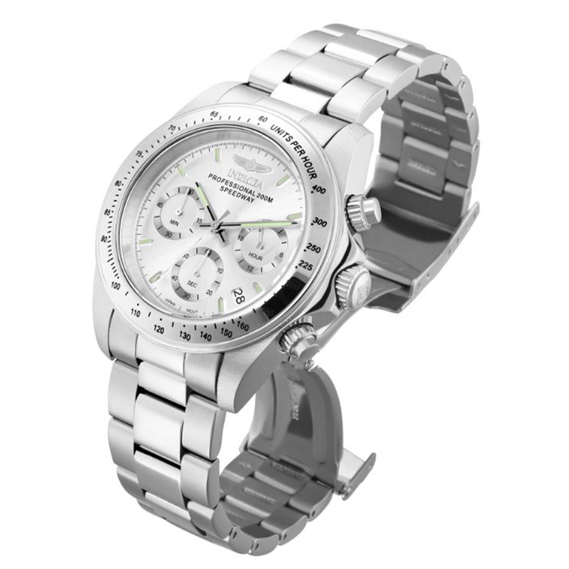 Invicta Men's Speedway 14381 39.5mm Grey Steel Bracelet & Case Mineral Watch