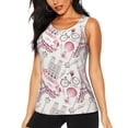 thumbnail image 1 of Fotbe Romantic Travel In Paris Blusas Sin Mangas para Mujer – Estilo Casual, Corte Suelto, Slim-Fit, Cuello Redondo Deportivo, Tops de Verano para Gimnasio y Yoga-Medium, 1 of 7