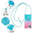 thumbnail image 5 of Funda para iPhone 15 PRO Brillantina Líquida Divertida Reluciente y con Cristales en Movimiento Cuerpo Cruzado con Cordón Ajustable, 5 of 5