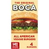 BOCA All American Veggie Burgers with Non-GMO Soy, 4 ct Box