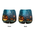 thumbnail image 4 of Disketp Spooky Halloween Print Women's Shorts Workout Shorts for Athletic Gym Running Shorts with Phone Pockets Large, 4 of 8