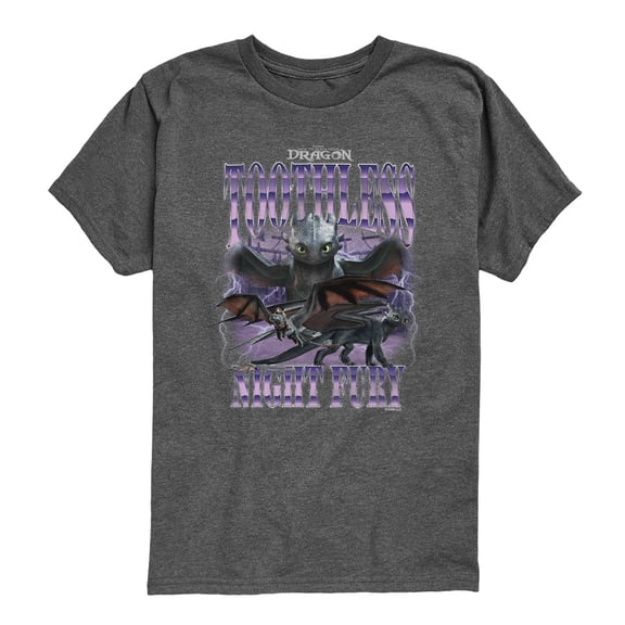 How To Train Your Dragon - Toothless Collage - Youth Short Sleeve Graphic T-Shirt