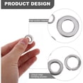thumbnail image 2 of MasteelfCA 200pcs Stainless Steel Flat Washers Spring Washers Split Lock Washer Kits, 2 of 7