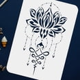 thumbnail image 3 of Plantilla de flor de loto de la vida, 21 x 29,7 cm, reutilizable, para tatuajes de mandala, manualidades y bricolaje., 3 of 7