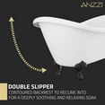 thumbnail image 5 of Anzzi Ft-Az132 Falco 70" Free Standing Acrylic Soaking Tub - Gold, 5 of 7