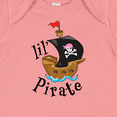 thumbnail image 4 of Inktastic Lil' Pirate Pirate Ship, Pink Bandana Boys or Girls Baby Bodysuit, 4 of 5