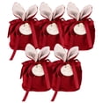 thumbnail image 3 of 10x Bowknot Easter Cute Rabbit Gift, Drawstring Bags Egg Basket Bolsas de embalaje Easter Bunny Ears Velvet Candy Sa perfecl Bolsas De Terciopelo Para Dulces, 3 of 8