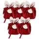 thumbnail image 2 of Bowknot Easter Bunny Cute Gift, W / Cards & Pearls Bunny Ears Egg Basket Jewelry Organizer Treat Bags Velvet Candy Bag para cumpleaños Pascua rojo Yotijar Bolsas De Terciopelo Para Dulces, 2 of 10