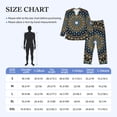 thumbnail image 4 of Naloa Dot Mandala Men’s Pajamas Set - Long Sleeve Button Down Sleep Shirt and Pajama Bottoms Sleepwear Set-XX-Large, 4 of 7