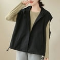 thumbnail image 4 of Timegard Womens Tank Tops Oversized Lightweight Button down Sleeveless Loose Outdoor Hoodie Jackets Tops, 4 of 8
