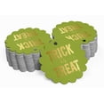 thumbnail image 2 of Inkdotpot Real Gold Foil Trick Or Treat Halloween Tags Favor Hang Paper Tags 100 Pieces, 2 of 6