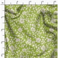 thumbnail image 2 of Soimoi Cotton Cambric Green Fabric By the Yard - 42 Inch Wide -Floral & Leaf Floral Pattern Fabric - Botanical and Elegant Designs for Various Uses Printed Fabric, 2 of 6