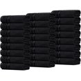 thumbnail image 6 of Dewall Maisons Elegant Black 24-Piece Cotton Washcloth Pack - Superior Cloth, Soft and Absorbent, 12" x 12" Size - Perfect for Bathroom, Spa, Facial Care - Premium Hand and Face Towel Solution, 6 of 9