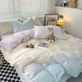 thumbnail image 2 of Korean Style Bedding Set Gradient Color Bedding Set Sheet Pillowcase Duvet Cover Twin Full Queen Size Quilt Cover Set Bedspread, 2 of 7