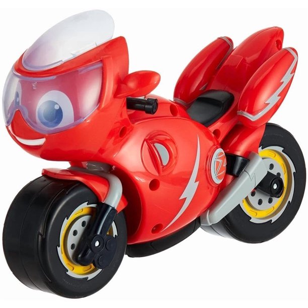 Motocicleta de juguete Ricky Zoom con luces y sonidos para niños mayores de 3 años, color rojo