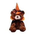 thumbnail image 2 of WYBXZ Brown Pumpkin Bear Plush, 11.81IN Soft Stuffed Animal, Lint-Free Halloween Plush Toy, Rustic Fall Harvest Home Decor Accent, 2 of 7