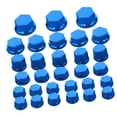 thumbnail image 5 of jiaping 2x30Pc motorcycle nut screw cover for Blue, 5 of 9