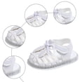 thumbnail image 6 of Girls Fisherman Sandals Light up Shoes Cute Bow Flat Summer Dress Shoes Comfy Lightweight Walking Shoes White 4 Infant, 6 of 6