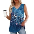 thumbnail image 2 of Bogo Summer Tops For Women 2025 Vacation Trendy White Tank Top Woman Double Lined Women Tunic Tops 3/4 Sleeve T Shirts For Women Cotton, 2 of 6