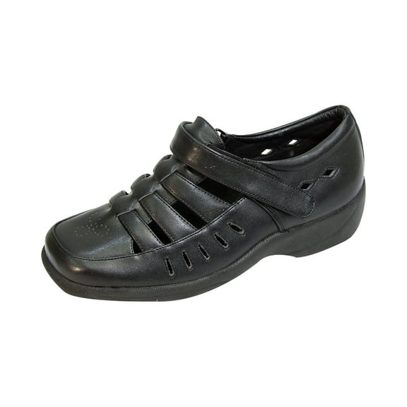 24 HOUR COMFORT Fiona Wide Width Comfort Shoes For Work and Casual Attire BLACK 8