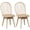 Natural, variant on Costway Swivel Dining Chairs Set of 2, Farmhouse Spindle Kitchen Chairs with Solid Rubber Walnut