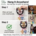 thumbnail image 3 of FancyKitty Interactive Retractable Teaser Cat Toy with 1 x Hanging Cat Toy, Black Cartoon Animal, Animal, 3 of 9