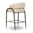 thumbnail image 5 of TOV Furniture Tatum Taupe Textured Performance Boucle Counter Stool, 5 of 7