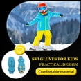 thumbnail image 3 of Advancent 6 pares de manoplas para niños, impermeables, de invierno, unisex, dibujos animados, regalos para niños, suministros de esquí, adorables Suministros térmicos cian Advancent HA059224-02B, 3 of 5
