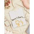 thumbnail image 3 of Sorry I Can't, I Have Plans With My Cat Funny Quote Women White T-Shirt, Female x-Large, 3 of 4