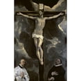 thumbnail image 2 of El Greco 17x24 Black Modern Framed Museum Art Print Titled - Christ on the Cross Adored by Two Donors, 2 of 4