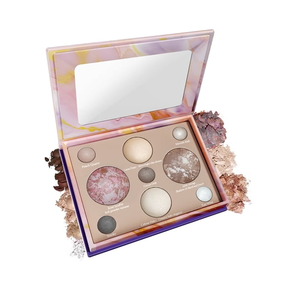 9 Colors Baked Makeup Palette, 4 in 1 Make up Palette with Bronzer, Blush,Highlighters,Eyeshadows,Highly Pigmented& Long-Wearing Formulas Travel-Friendly Beauty Essential
