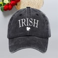 thumbnail image 2 of Sun Hats for Women Washed Cotton St. Pat Print Old Vintage Daddy Baseball Cap, 2 of 3
