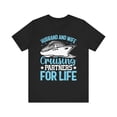thumbnail image 2 of Unisex Husband and Wife Cruising Partners For Life Cotton Cruise Shirt, 2 of 10